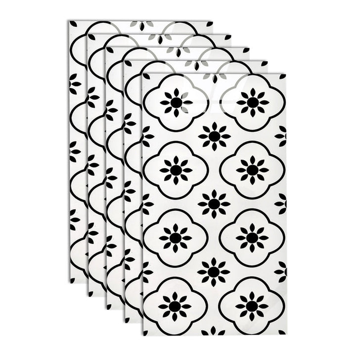 Lisslune | PVC Peel and Stick Tile 12" x 23" Rectangular Grid Waterproof Peel and Stick Tiles 10 Pack