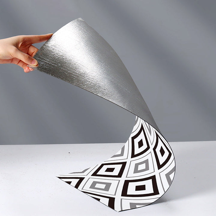 Lisslune | Modern Mosaic Tile Arabesque Print Peel and Stick Backsplash Tile for the Kitchen