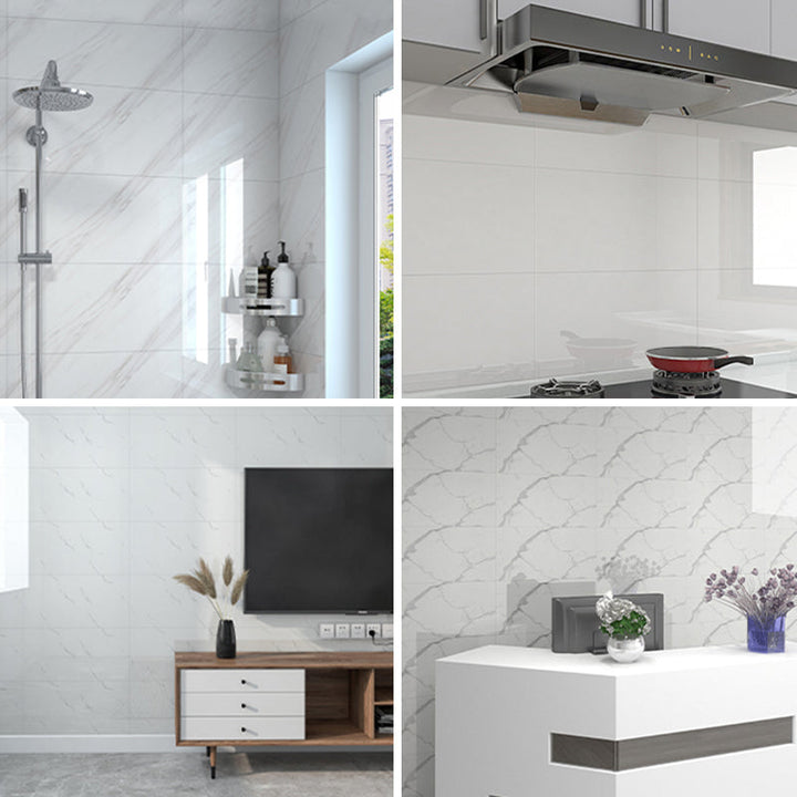 Lisslune | Modern Splash Protection Tiles Smooth Splash Protection Wallpaper for the Kitchen