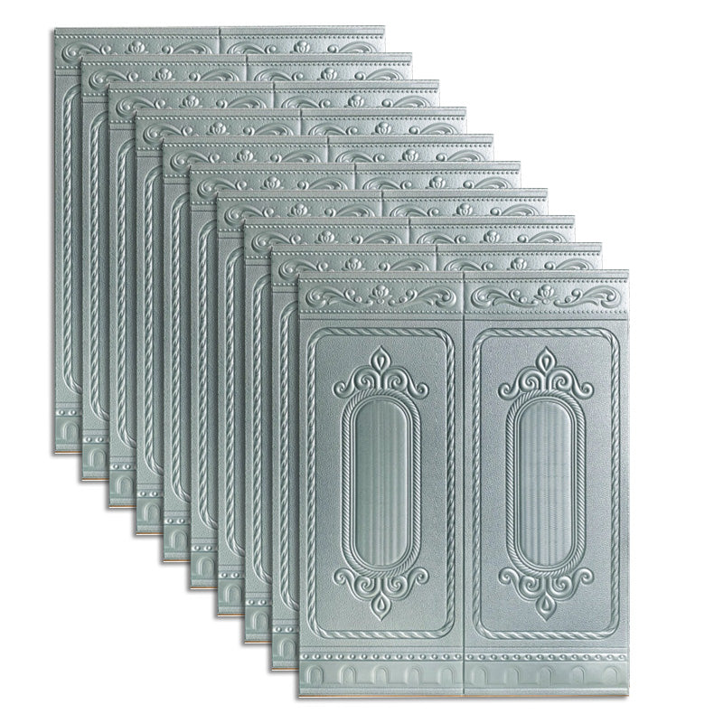 Lisslune | Glam Style Wall Cladding Living Room Peel and Stick 3D Embossed Waterproof Wall Cladding