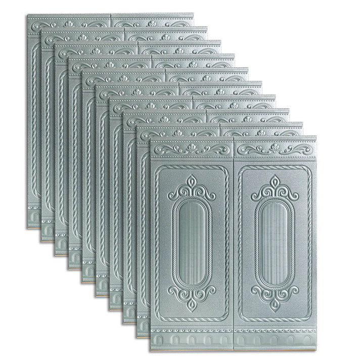 Lisslune | Glam Style Wall Cladding Living Room Peel and Stick 3D Embossed Waterproof Wall Cladding