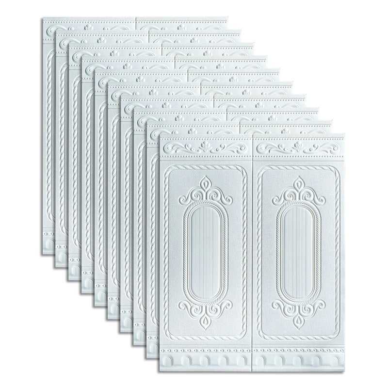 Lisslune | Glam Style Wall Cladding Living Room Peel and Stick 3D Embossed Waterproof Wall Cladding