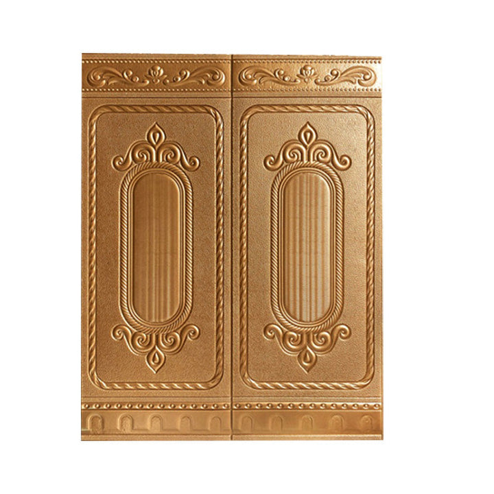 Lisslune | Glam Style Wall Cladding Living Room Peel and Stick 3D Embossed Waterproof Wall Cladding