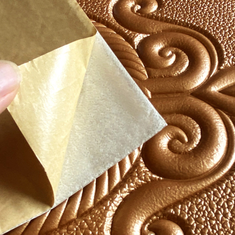 Lisslune | Glam Style Wall Cladding Living Room Peel and Stick 3D Embossed Waterproof Wall Cladding