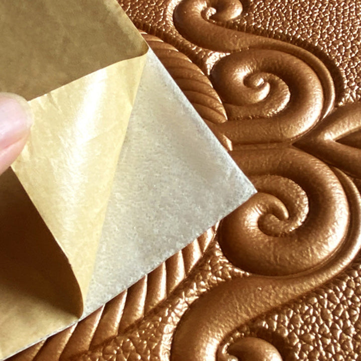 Lisslune | Glam Style Wall Cladding Living Room Peel and Stick 3D Embossed Waterproof Wall Cladding