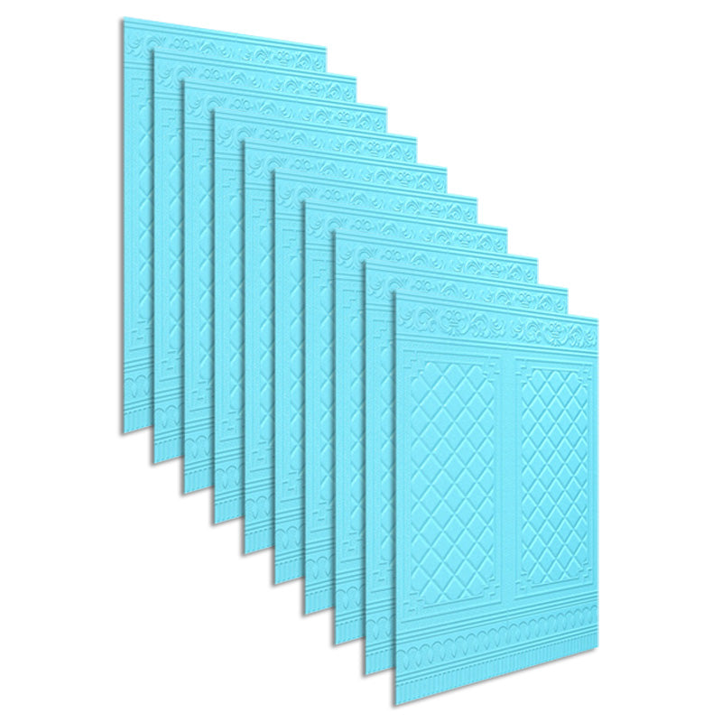 Lisslune | Glam Style Wall Cladding Living Room Peel and Stick 3D Embossed Waterproof Wall Cladding
