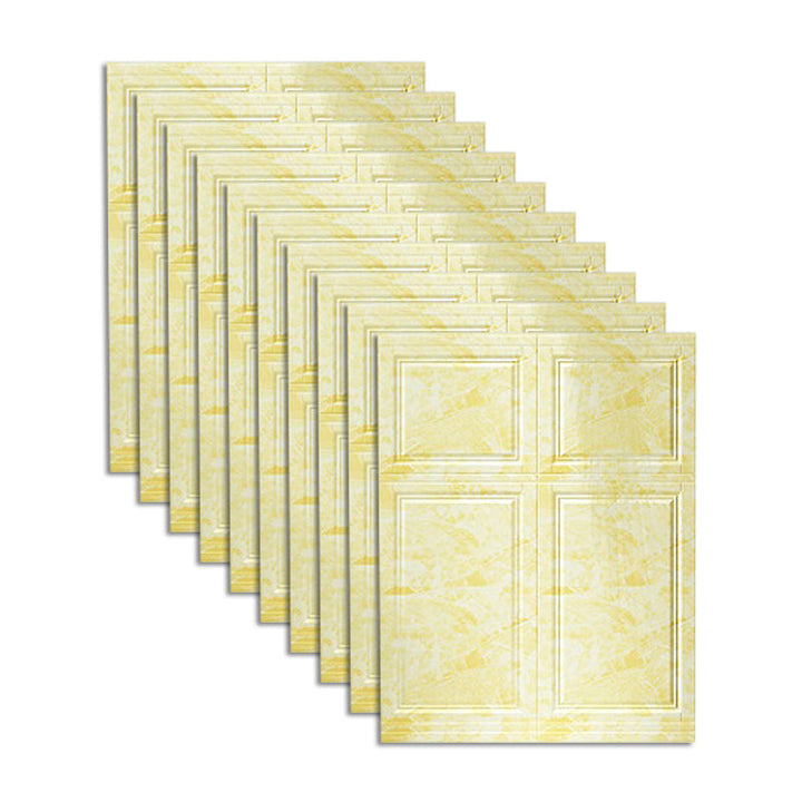 Lisslune | Glam Style Wall Cladding Living Room Peel and Stick 3D Embossed Waterproof Wall Cladding