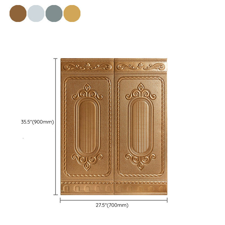 Lisslune | Glam Style Wall Cladding Living Room Peel and Stick 3D Embossed Waterproof Wall Cladding