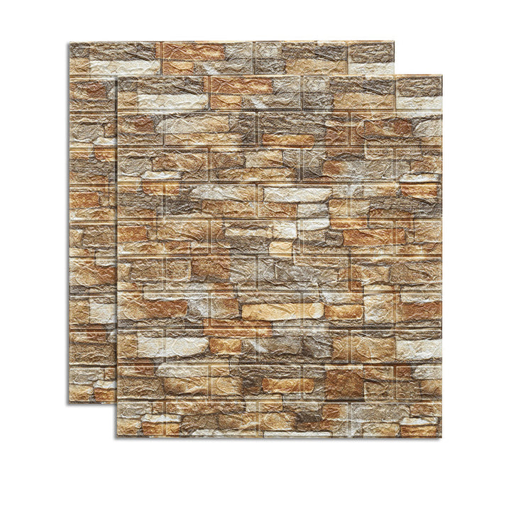 Lisslune | Country House Wall Plank 3D Brick Bathroom Living Room Wall Panels Set of 2