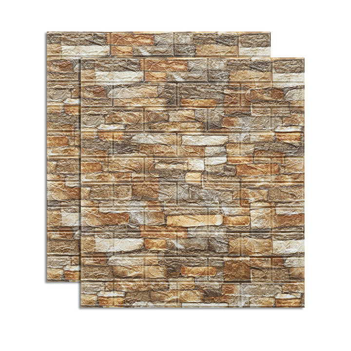 Lisslune | Country House Wall Plank 3D Brick Bathroom Living Room Wall Panels Set of 2