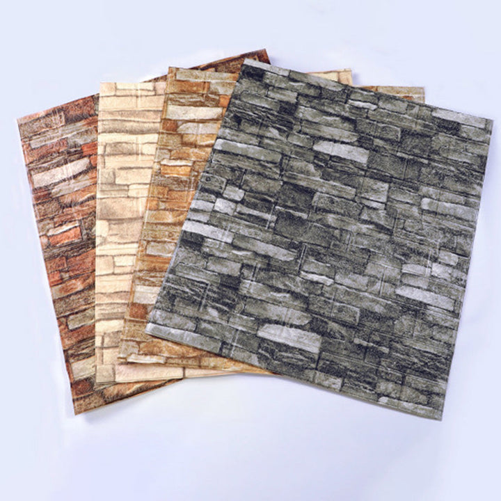 Lisslune | Country House Wall Plank 3D Brick Bathroom Living Room Wall Panels Set of 2