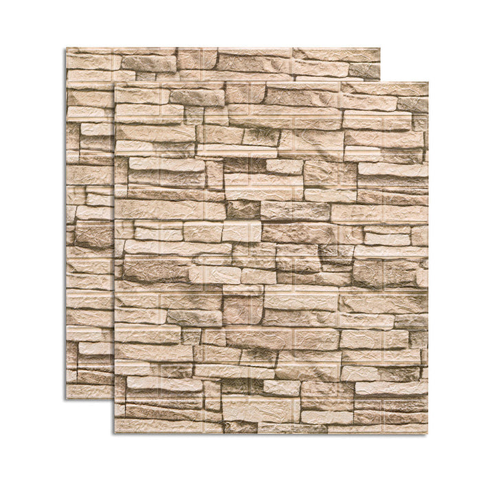 Lisslune | Country House Wall Plank 3D Brick Bathroom Living Room Wall Panels Set of 2