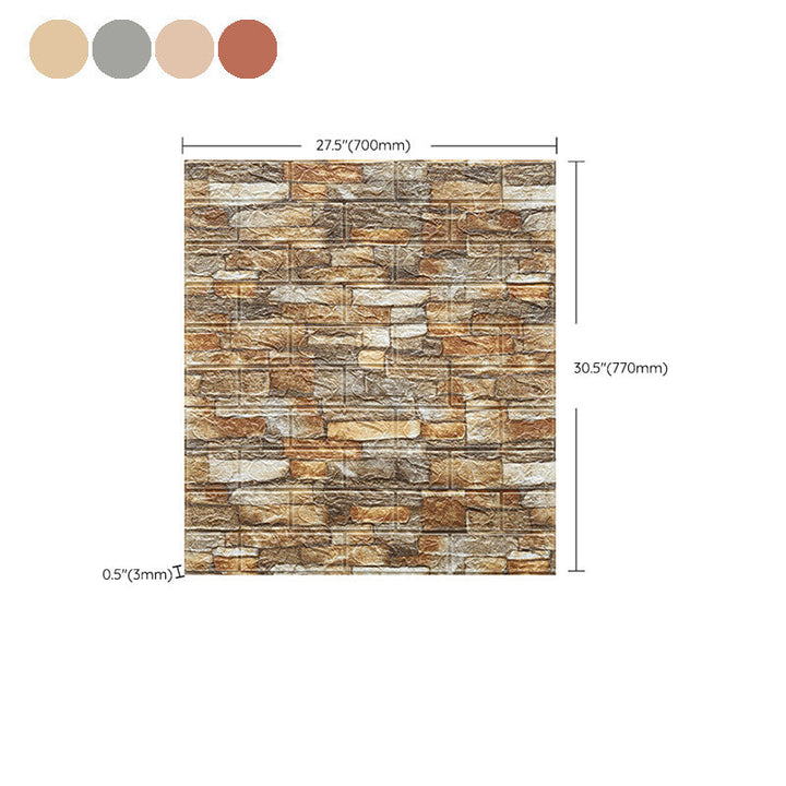 Lisslune | Country House Wall Plank 3D Brick Bathroom Living Room Wall Panels Set of 2
