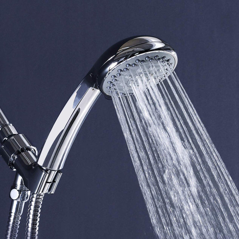Lisslune | Round Handheld Showerhead in Silver Leak-Resistant Wall-Mounted Showerhead