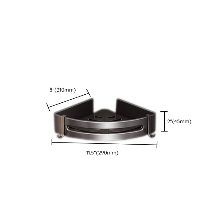 Lisslune | Modern Gray Bathroom Set Paper Holder Bathroom Shelf Bathroom Hardware Set