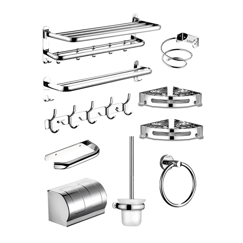 Lisslune | modern bathroom accessory set stainless steel towel holder bathroom shelf bathroom set