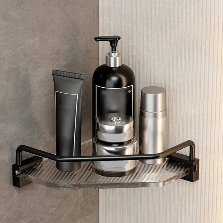 Lisslune | Black Bathroom Set Metallic & Acrylic Bathroom Accessory Set made of Stainless Steel Aluminium