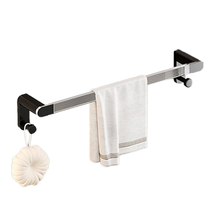 Lisslune | Black Bathroom Set Metallic & Acrylic Bathroom Accessory Set made of Stainless Steel Aluminium