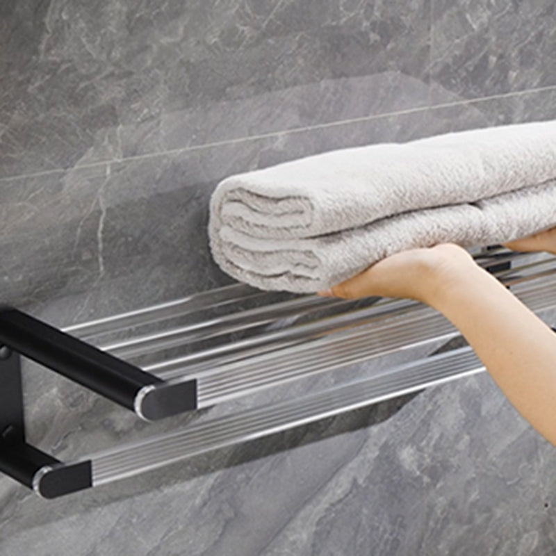 Lisslune | Black Bathroom Set Metallic & Acrylic Bathroom Accessory Set made of Stainless Steel Aluminium