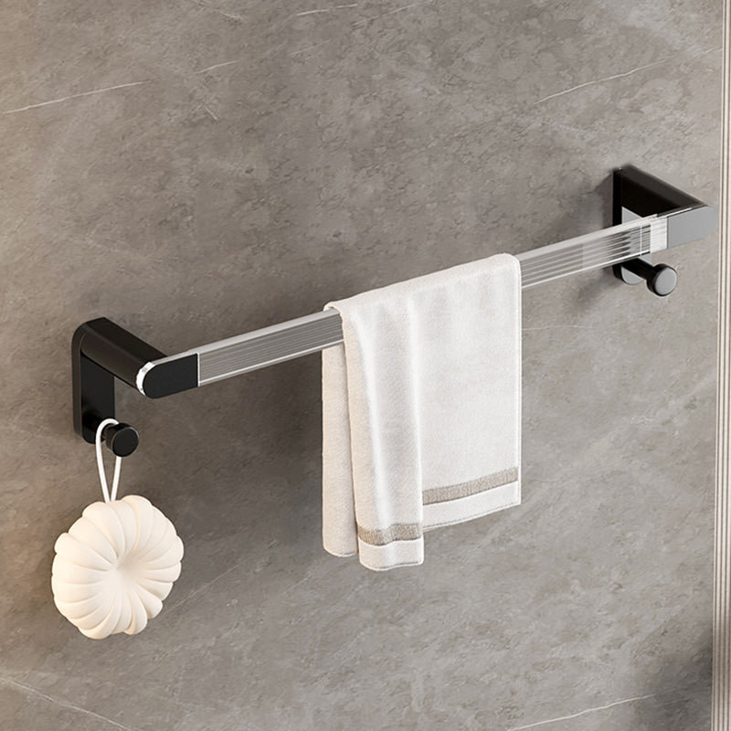 Lisslune | Black Bathroom Set Metallic & Acrylic Bathroom Accessory Set made of Stainless Steel Aluminium