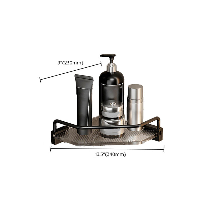 Lisslune | Black Bathroom Set Metallic & Acrylic Bathroom Accessory Set made of Stainless Steel Aluminium