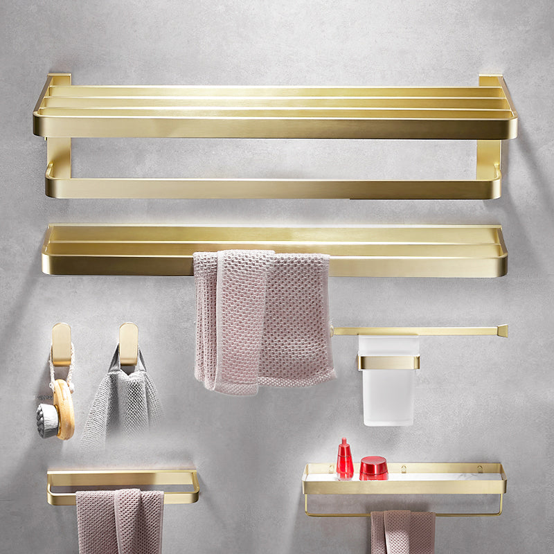 Lisslune | Brushed Brass Bathroom Hardware Set Retro Golden Bathroom Accessory Set