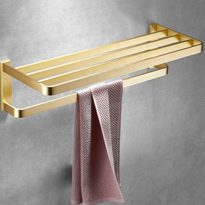 Lisslune | Brushed Brass Bathroom Hardware Set Retro Golden Bathroom Accessory Set