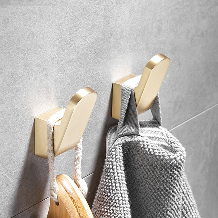 Lisslune | Brushed Brass Bathroom Hardware Set Retro Golden Bathroom Accessory Set