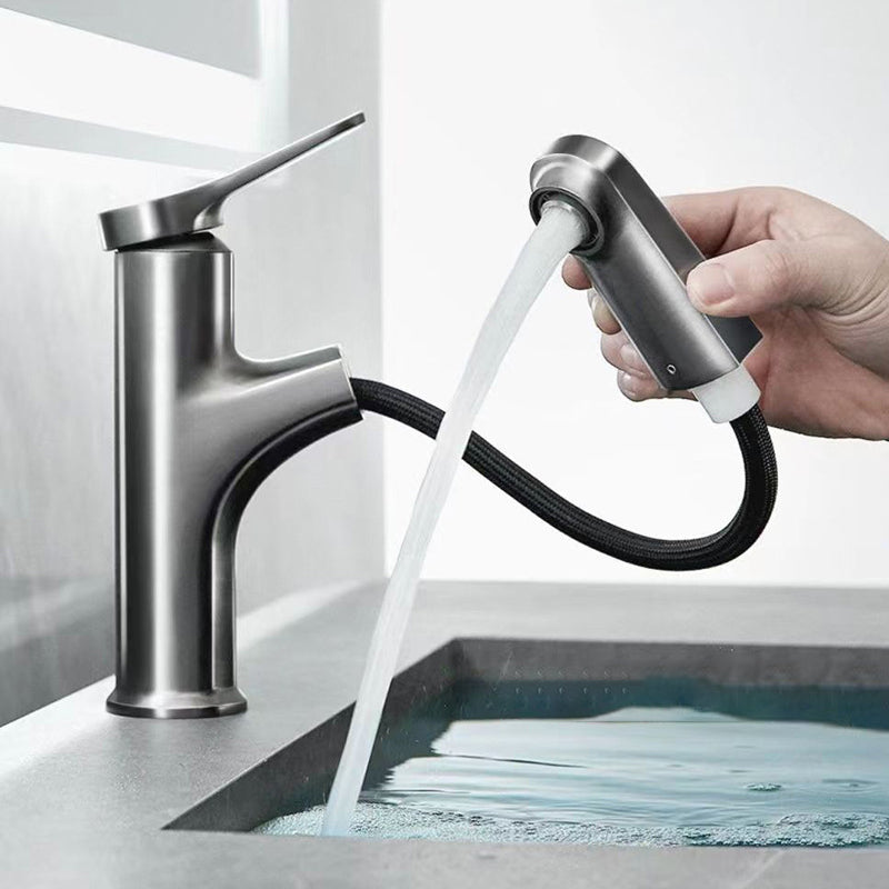 Lisslune | Basic Sink Faucet Brass Faucet Silver Centerset Sink Faucet