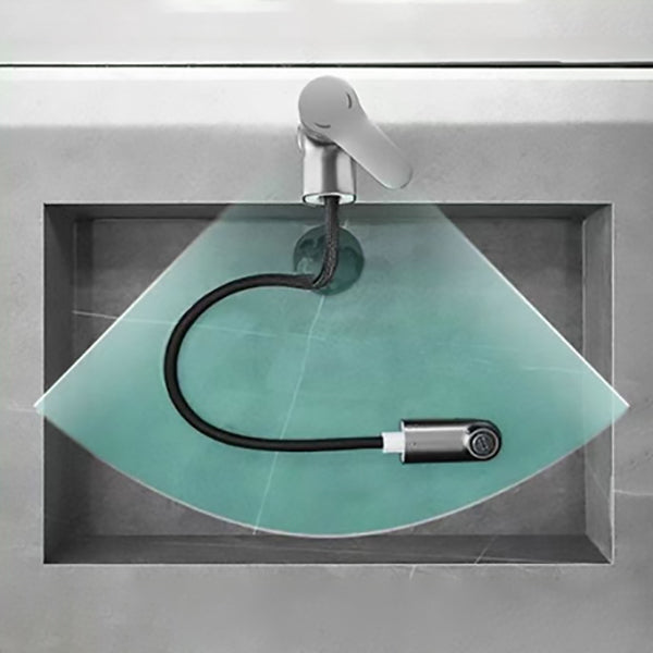 Lisslune | Basic Sink Faucet Brass Faucet Silver Centerset Sink Faucet
