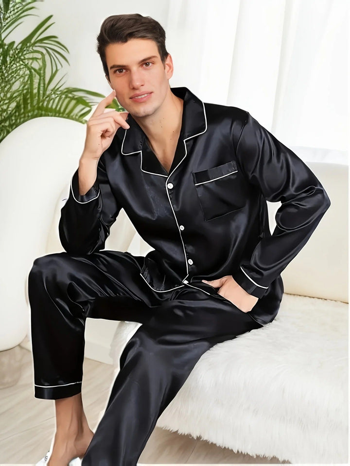 Lisslune | Luxury Men's Pajamas | Elegant Nightwear | Comfortable & Breathable | For Restful Sleep