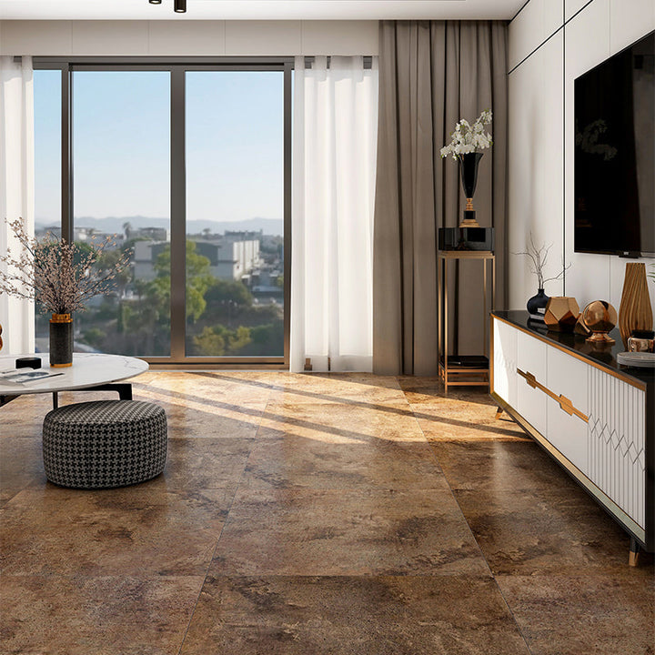 Lisslune | PVC flooring stone design peel & stick square vinyl floor for the living room