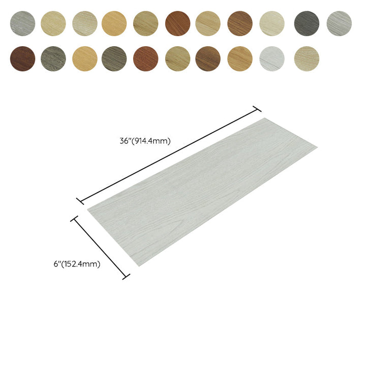 Lisslune | Rectangle PVC Floor Wood Design Peel & Stick Vinyl Flooring