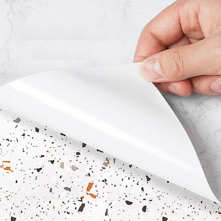 Lisslune | Modern Splash Guard Tile Waterproof Marble Print Peel and Stick Tile for the Kitchen