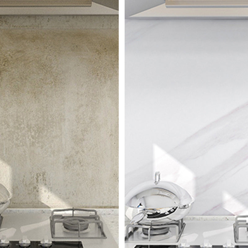 Lisslune | Modern Splash Guard Tile Waterproof Marble Print Peel and Stick Tile for the Kitchen