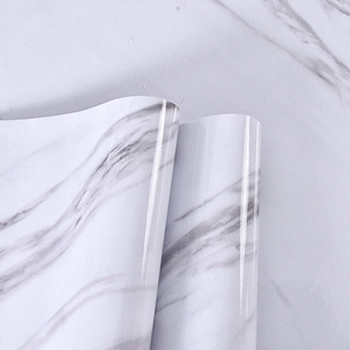 Lisslune | Modern Splash Guard Tile Waterproof Marble Print Peel and Stick Tile for the Kitchen