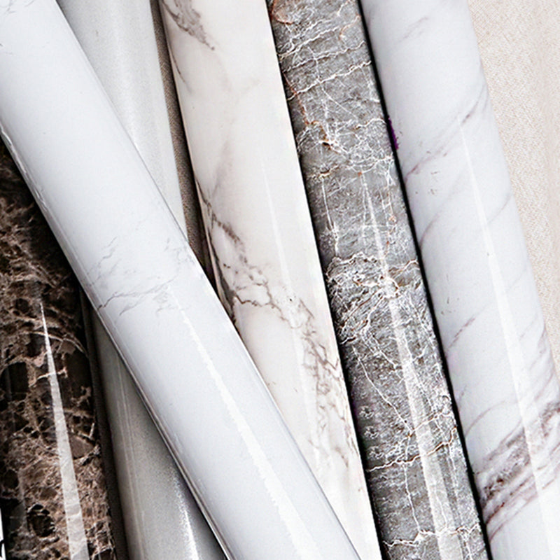 Lisslune | Modern Splash Guard Tile Waterproof Marble Print Peel and Stick Tile for the Kitchen