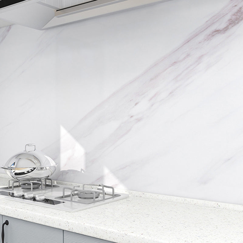 Lisslune | Modern Splash Guard Tile Waterproof Marble Print Peel and Stick Tile for the Kitchen