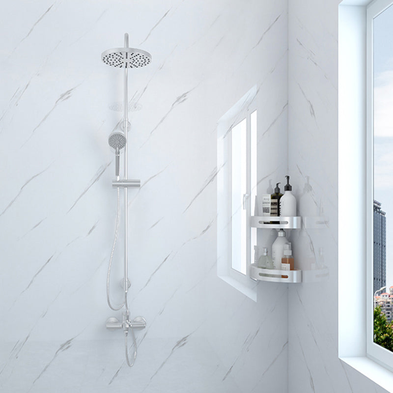 Lisslune | Modern Peel and Stick Tile Vinyl Smooth Back Wall Wallpaper
