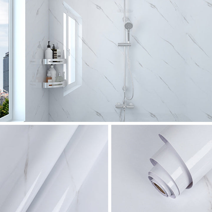 Lisslune | Modern Peel and Stick Tile Vinyl Smooth Back Wall Wallpaper