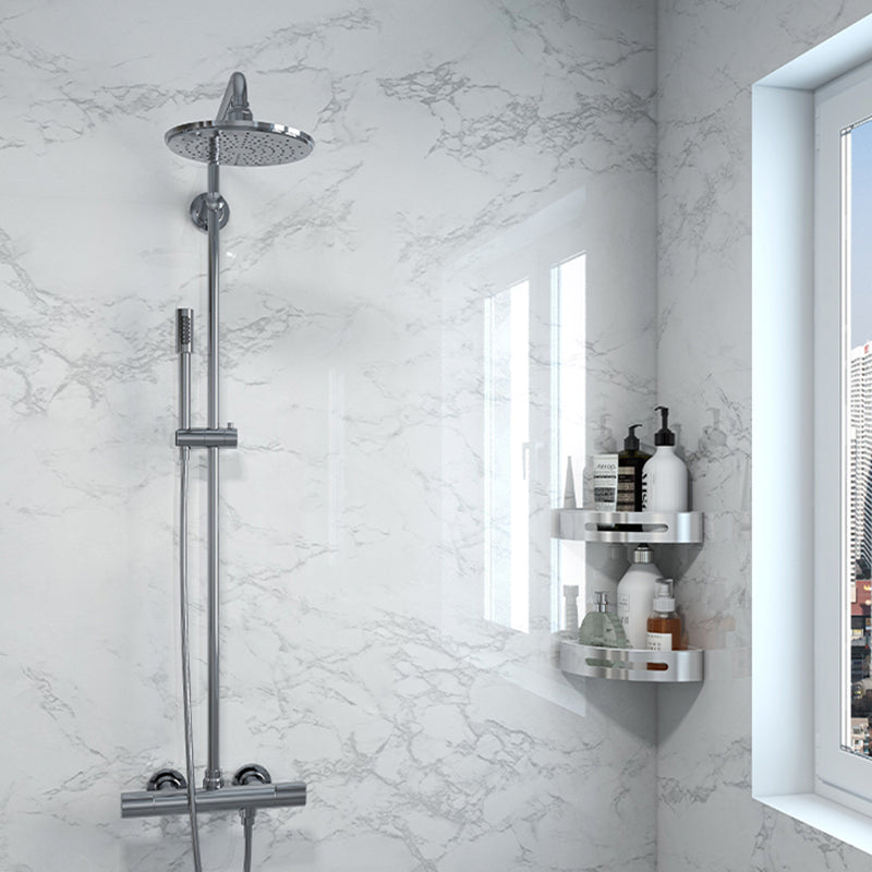 Lisslune | Modern Peel and Stick Tile Vinyl Smooth Back Wall Wallpaper