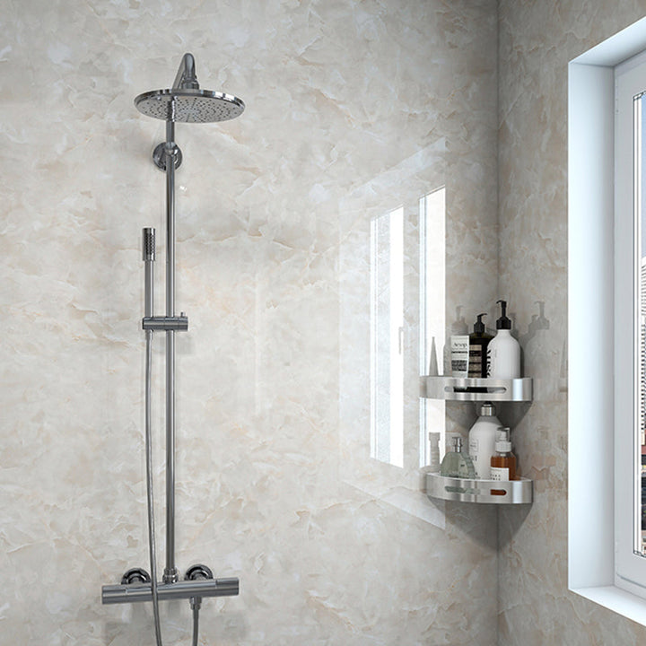 Lisslune | Modern Peel and Stick Tile Vinyl Smooth Back Wall Wallpaper