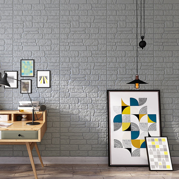 Lisslune | Colorful 3D-embossed wall panel Waterproof artificial stone wall tile