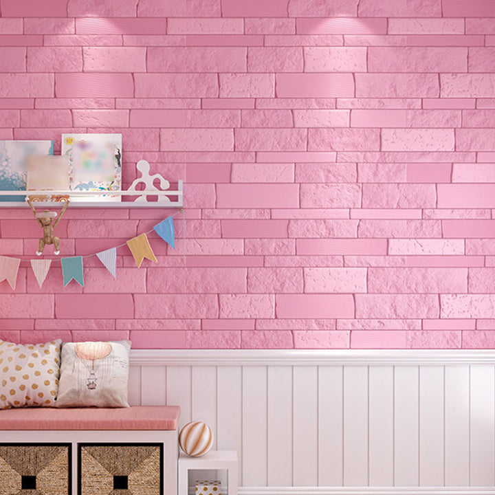 Lisslune | Colorful 3D-embossed wall panel Waterproof artificial stone wall tile