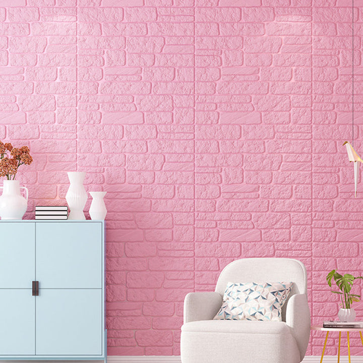 Lisslune | Colorful 3D-embossed wall panel Waterproof artificial stone wall tile