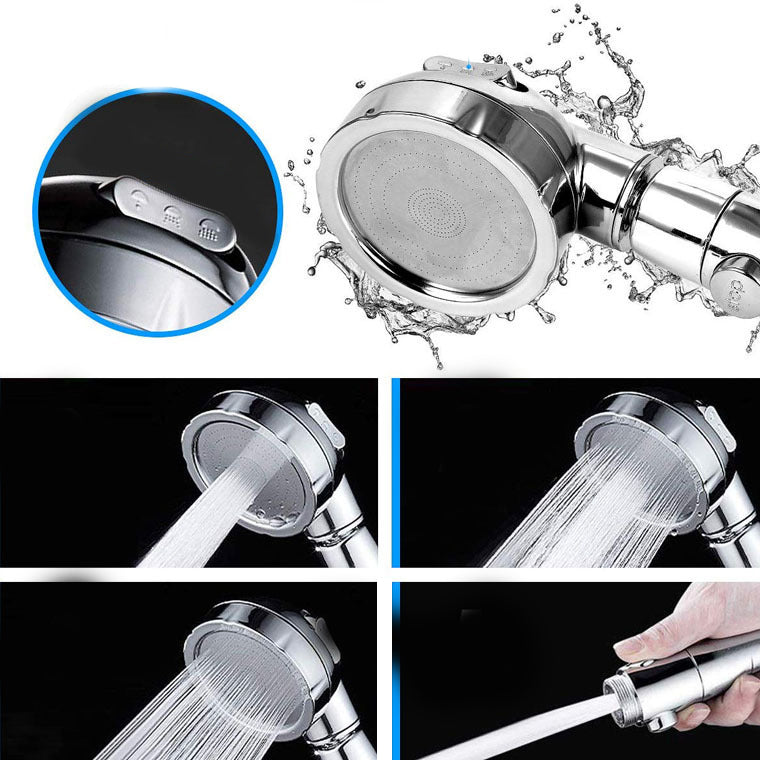 Lisslune | Contemporary Hand Shower Head Silver 3 Spray Pattern Wall Mount Shower Head