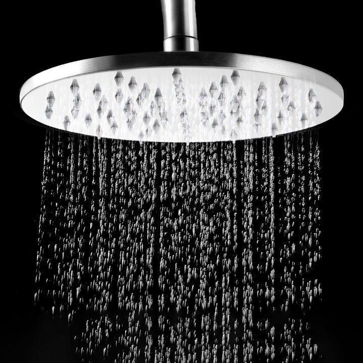 Lisslune | Stainless Steel Fixed Shower Head in Silver H2Okinetic Technology Shower Head