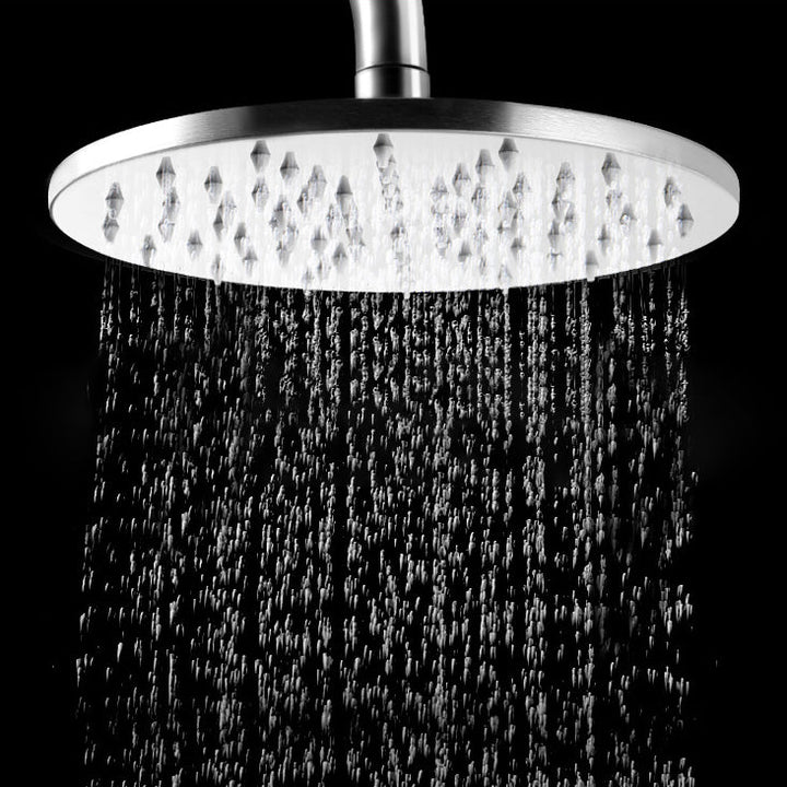 Lisslune | Stainless Steel Fixed Shower Head in Silver H2Okinetic Technology Shower Head