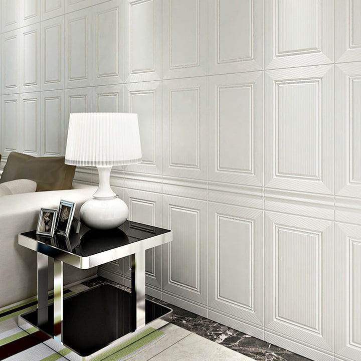 Lisslune | Modern Style Interior Wall Cladding Peel and Stick Geometric Texture Wall Cladding