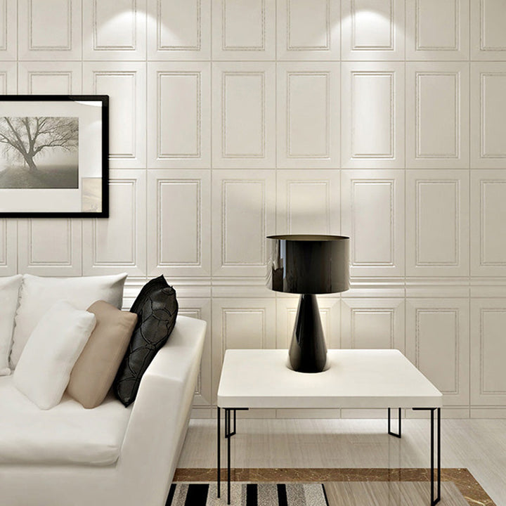 Lisslune | Modern Style Interior Wall Cladding Peel and Stick Geometric Texture Wall Cladding